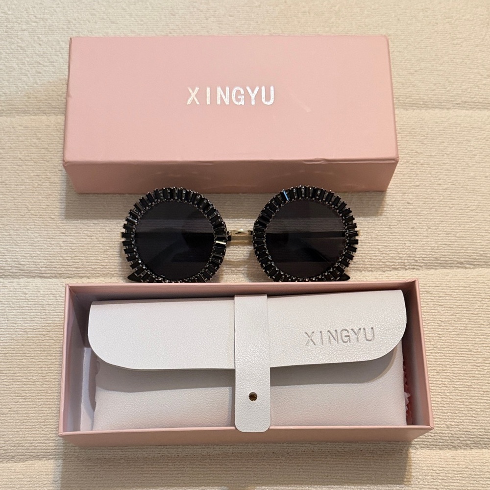*Black Sunglasses with Case. NIB